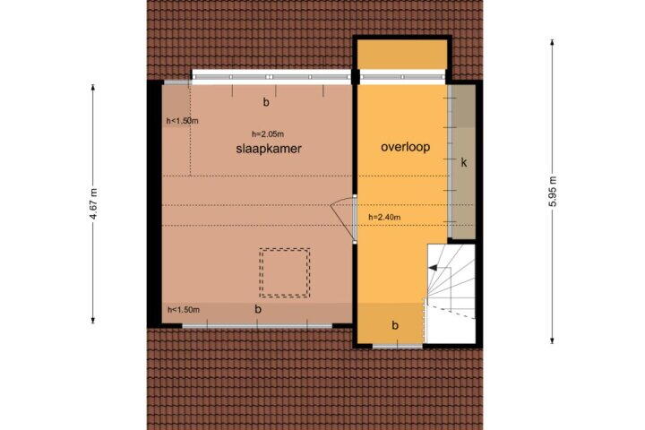 Plattegrond – Borghoornsweg 20, Annen