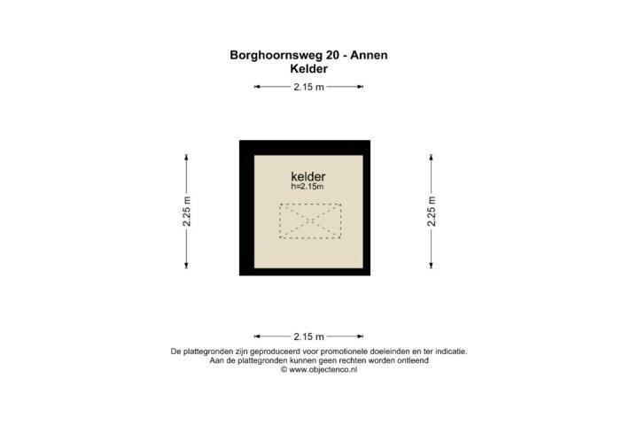 Plattegrond – Borghoornsweg 20, Annen