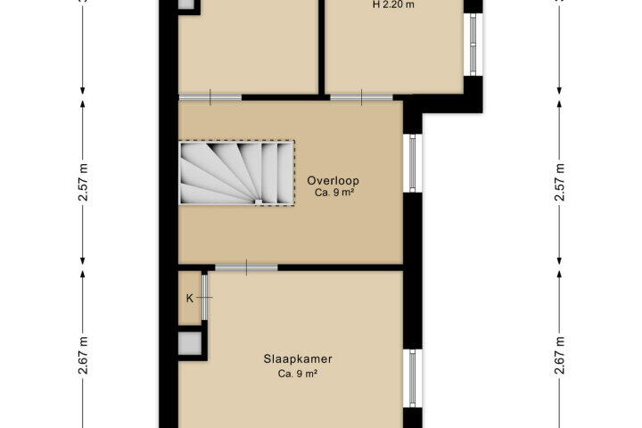 Plattegrond – Borgweg 67, Westerbroek