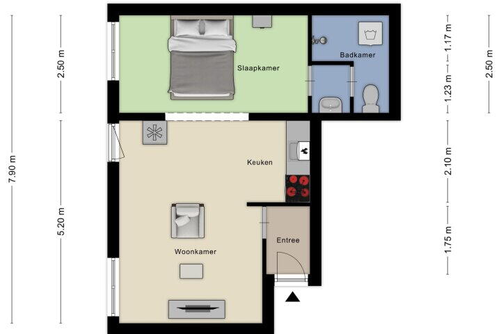 Plattegrond – Boris Pasternakstraat 307, Amsterdam