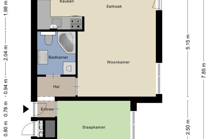 Plattegrond – Boris Pasternakstraat 429, Amsterdam