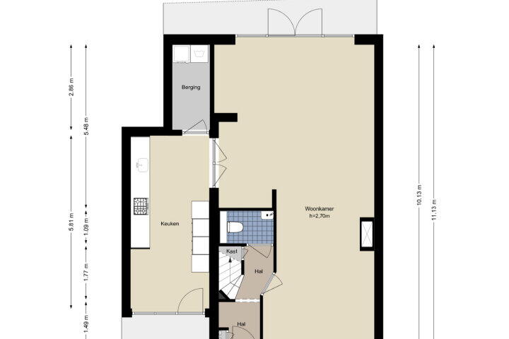 Plan – Bors van Waverenstraat 27, Amstelveen
