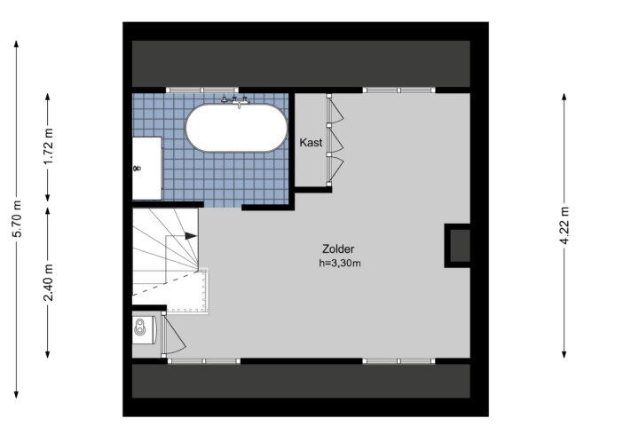 Plan – Bors van Waverenstraat 27, Amstelveen