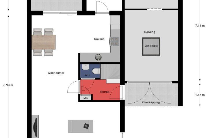 Plattegrond – Bosbeeklaan 18, Baarlo (LI)