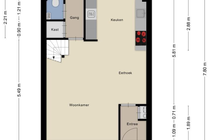 Plattegrond – Bosbes 22, Zeewolde