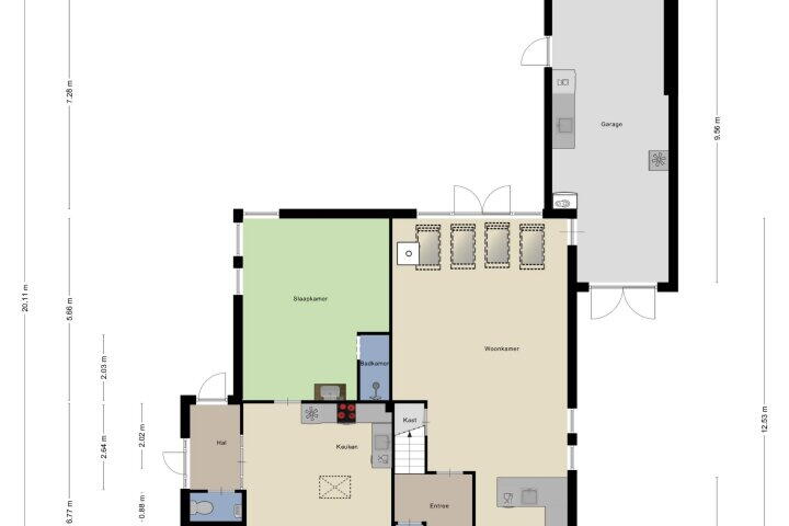 Plattegrond – Bosbes 26, Zeewolde