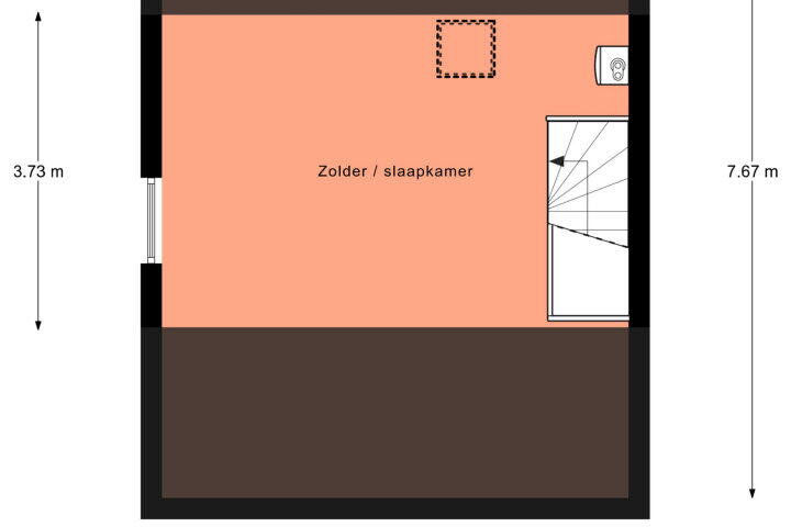 Plattegrond – Bosbesstraat 48, Nijmegen