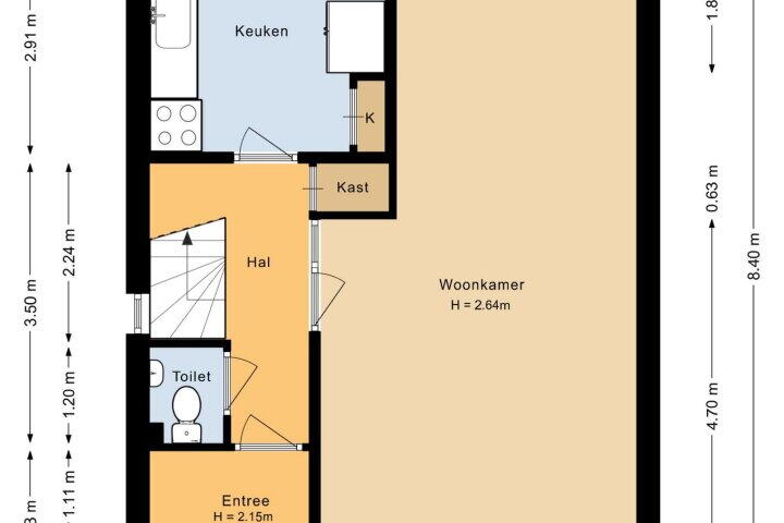 Plattegrond – Bosboomstraat 20, Dongen