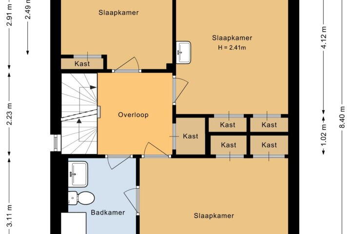 Plattegrond – Bosboomstraat 20, Dongen