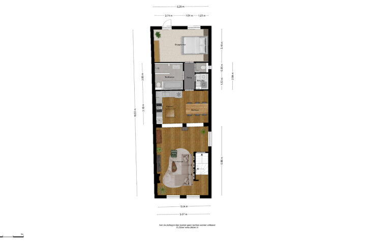 Plattegrond – Boschstraat 166 A, Breda