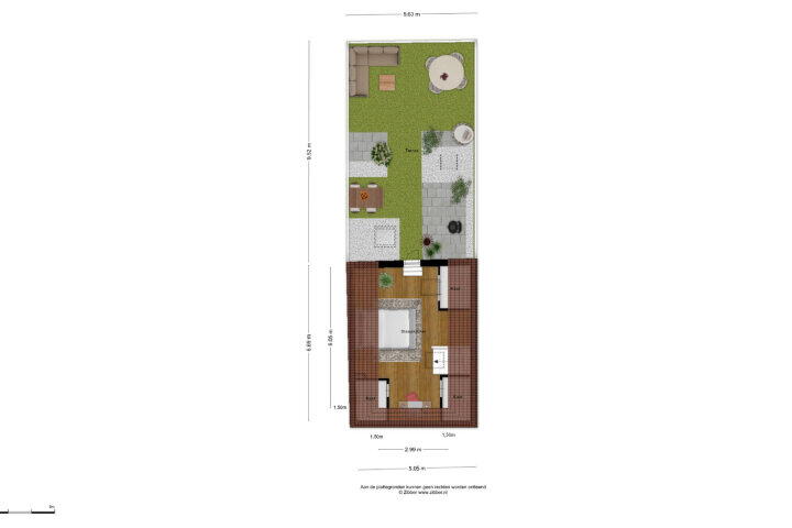 Plattegrond – Boschstraat 166 A, Breda