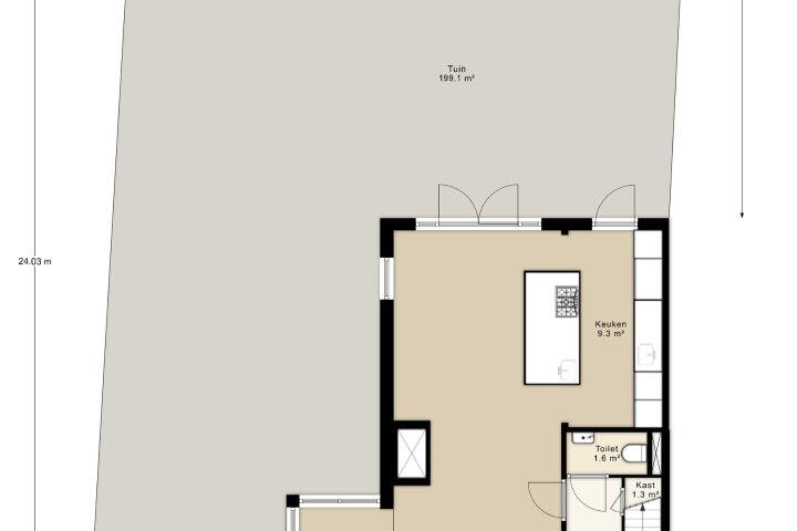 Plattegrond – Bos en Vaartlaan 26, Amstelveen