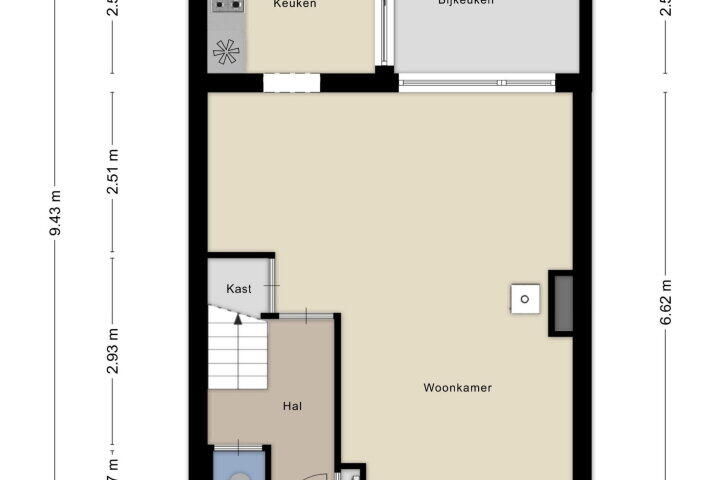 Plattegrond – Boskampen 6, Gieten