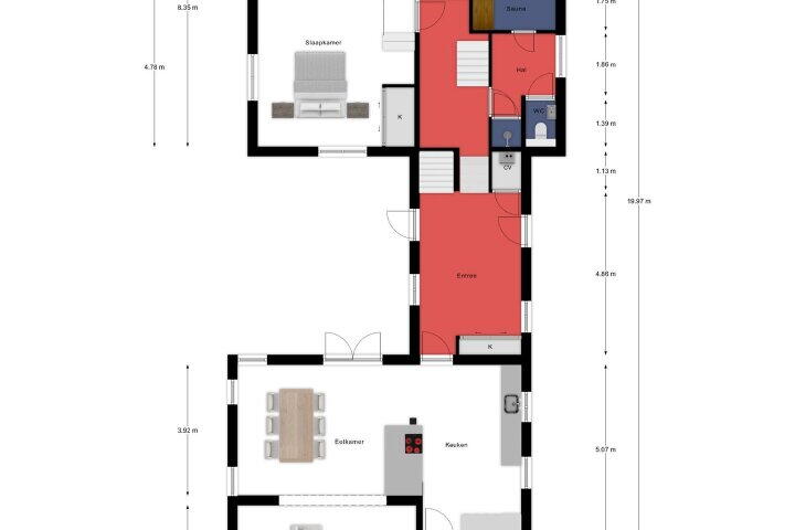 Plattegrond – Bosserheide 43 a, Well L