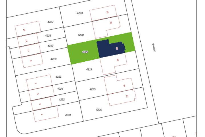 Plattegrond – Bostulp 28, Leek