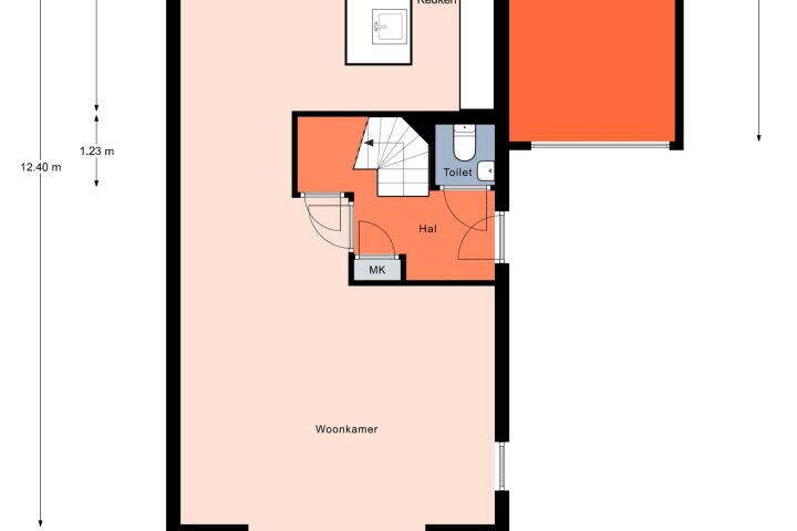 Plattegrond – Bostulp 28, Leek