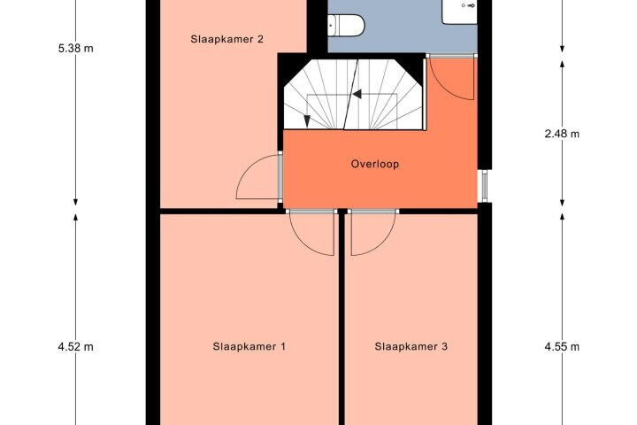 Plattegrond – Bostulp 28, Leek