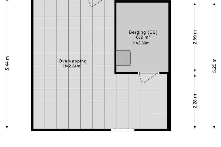 Plattegrond – Bostulp 8, Assen