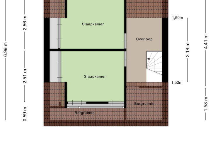 Plattegrond – Bosweg 18, Boskoop
