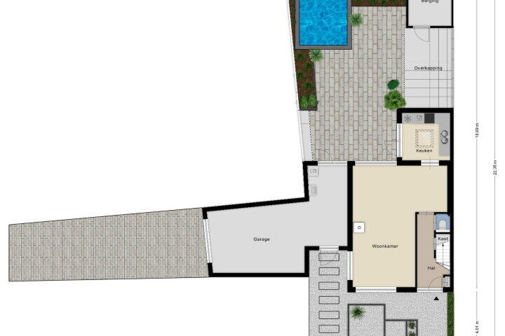 Plattegrond – Bosweg 18, Boskoop