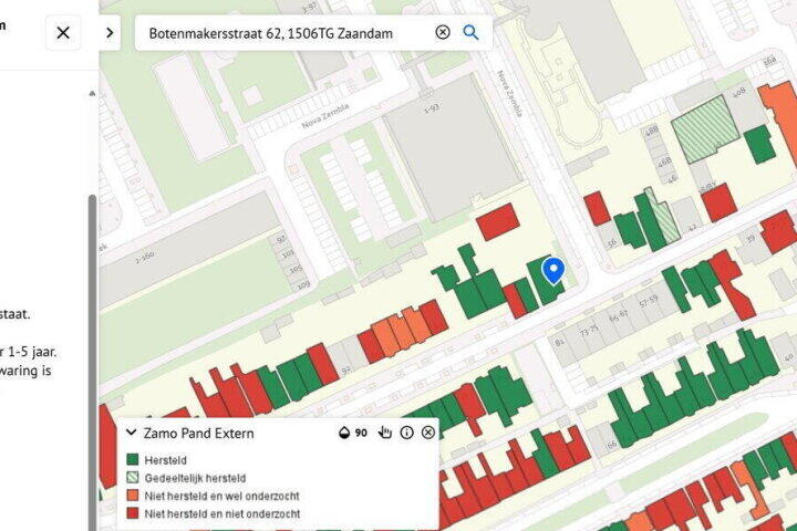Plattegrond – Botenmakersstraat 68, Zaandam