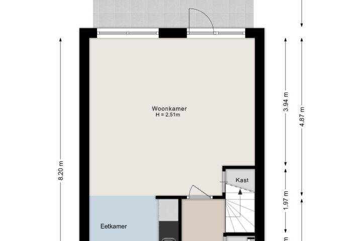 Plattegrond – Boterbloem 61, Hardenberg