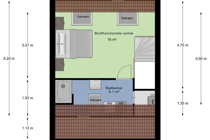 Plattegrond – Boterbloemstraat 40, Arnhem