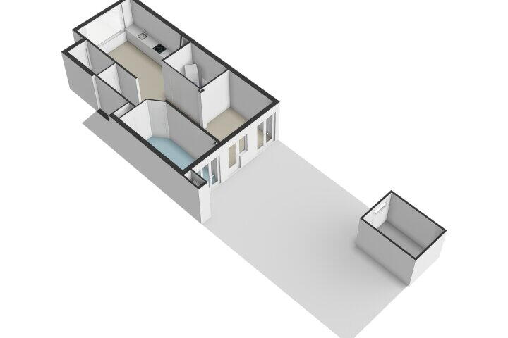 Plattegrond – Boterdiepstraat 24 H, Amsterdam