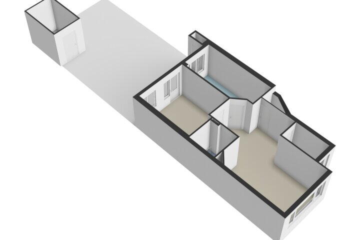 Plattegrond – Boterdiepstraat 28 H, Amsterdam