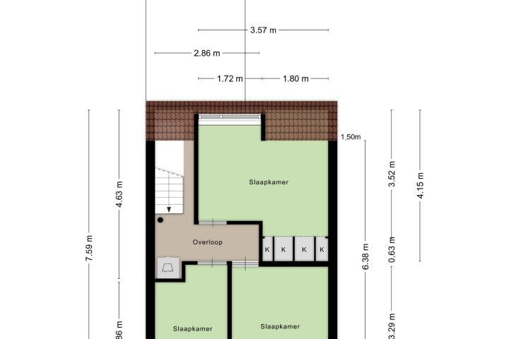 Plattegrond – Bothastraat 12, Den Helder