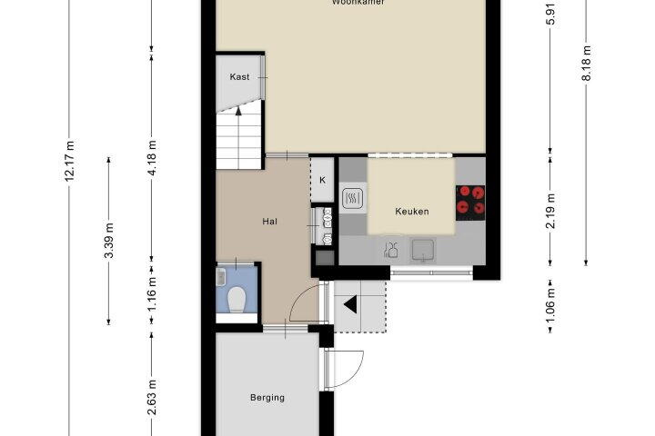 Plattegrond – Botter 32 36, Lelystad