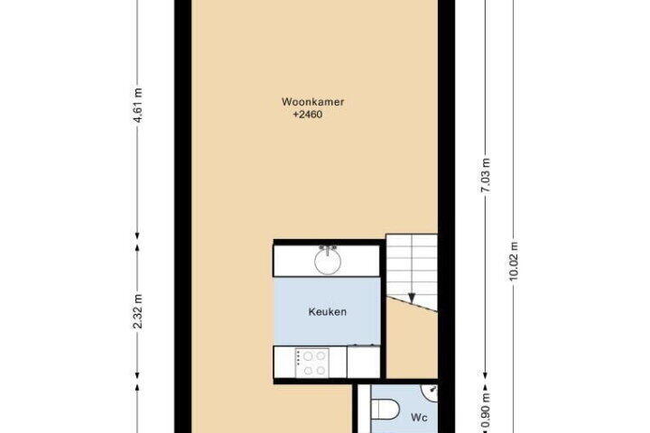 Plattegrond – Botticelliplantsoen 13, Almere