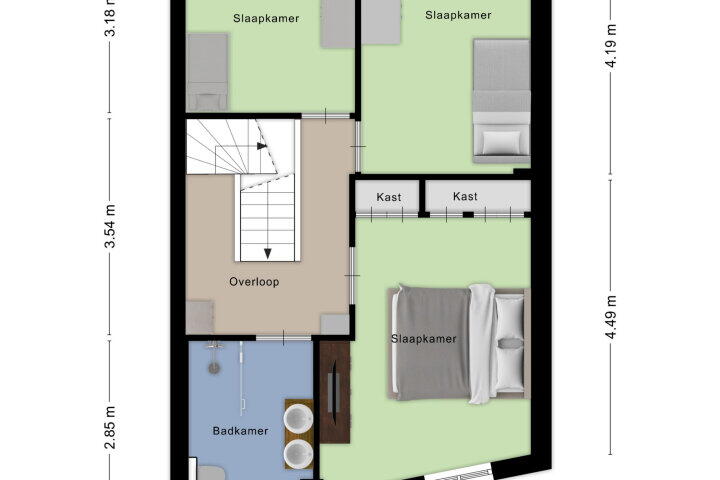 Plattegrond – Boulevard 109, Roosendaal