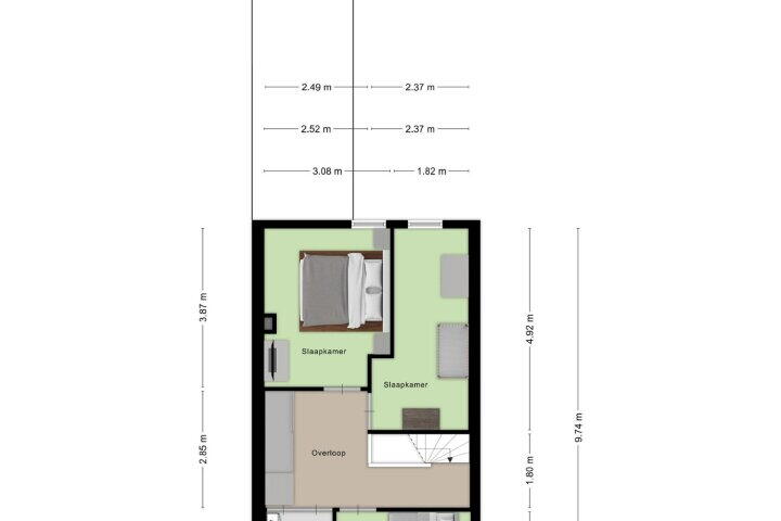 Plattegrond – Boulevard Antverpia 26, Roosendaal