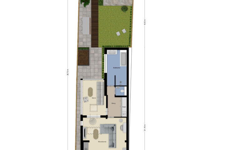 Plattegrond – Boulevard Antverpia 29, Roosendaal