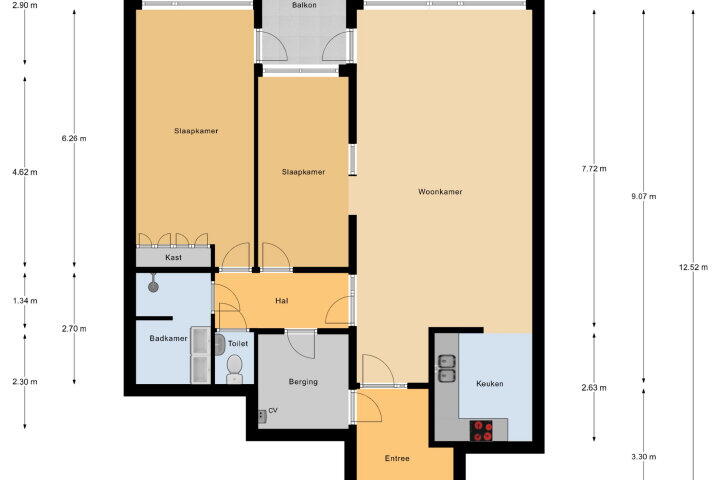 Plattegrond – Boulevard Bankert 190 A, Vlissingen