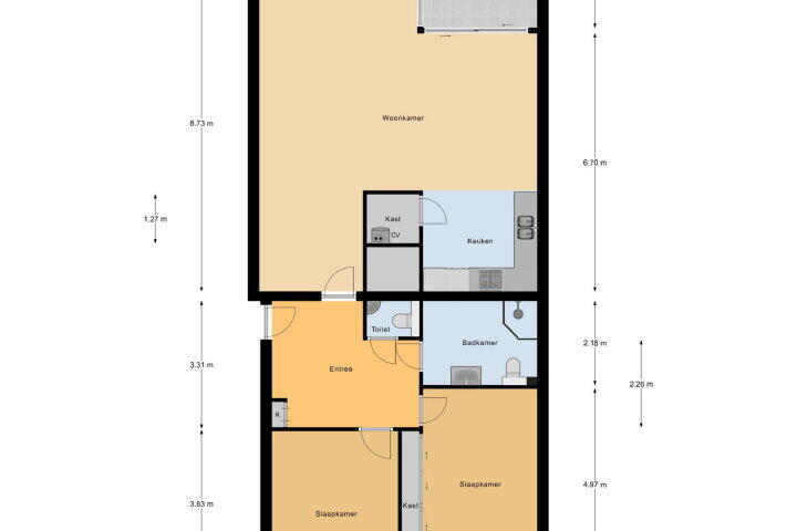 Plattegrond – Boulevard Bankert 542, Vlissingen