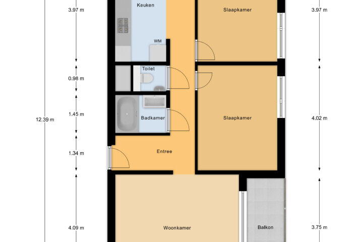 Plattegrond – Boulevard De Ruyter 340, Vlissingen