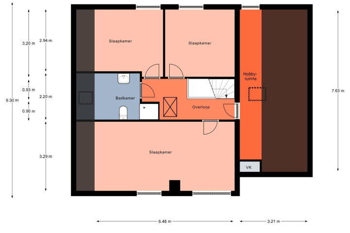 Plattegrond – Bousemalaan 23, Tolbert