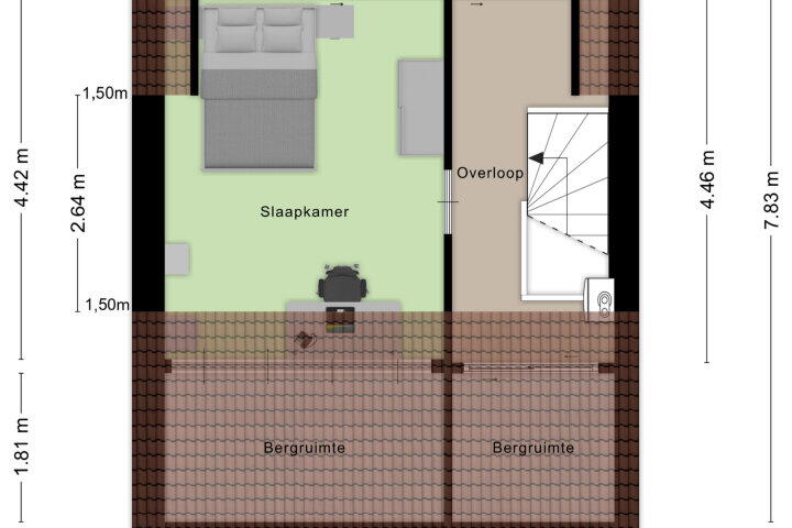 Plattegrond – Boutershemstraat 5, Wouw