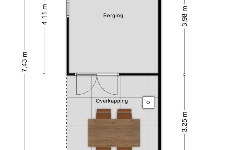 Plattegrond – Boutershemstraat 5, Wouw