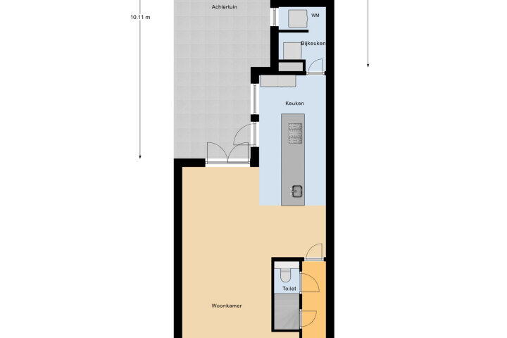 Plattegrond – Bouwen Ewoutstraat 64, Vlissingen