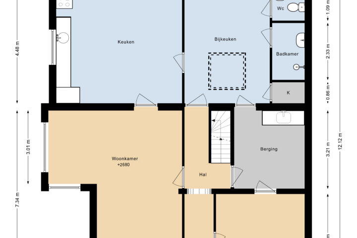 Plattegrond – Bovenderstraat 56, Merkelbeek