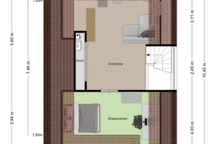 Plattegrond – Brakesteinlaan 1, Roosendaal
