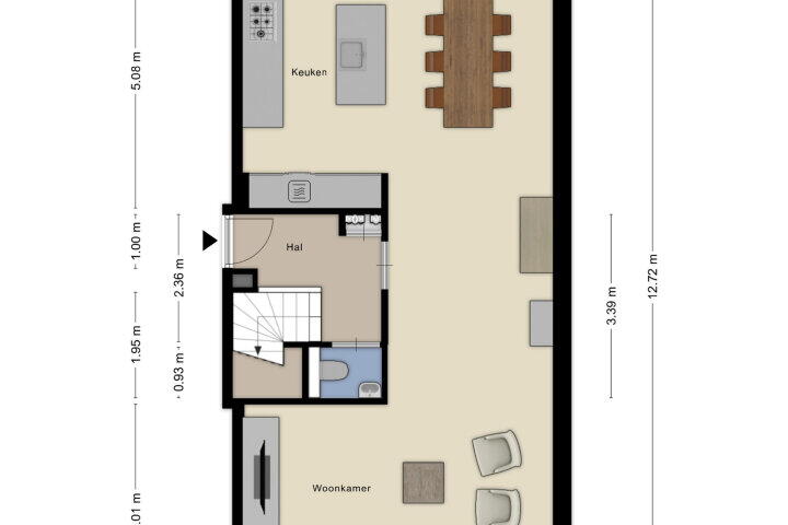 Plattegrond – Brakesteinlaan 8, Roosendaal