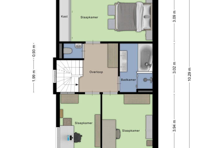 Plattegrond – Brakesteinlaan 8, Roosendaal