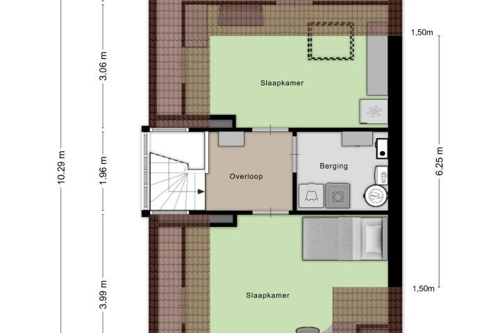 Plattegrond – Brakesteinlaan 8, Roosendaal