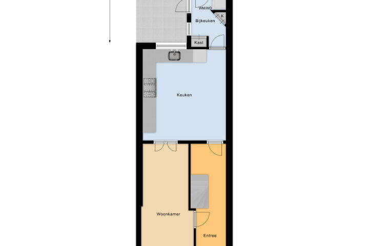 Plattegrond – Brakstraat 41, Middelburg