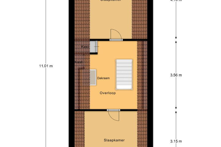 Plattegrond – Brakstraat 41, Middelburg