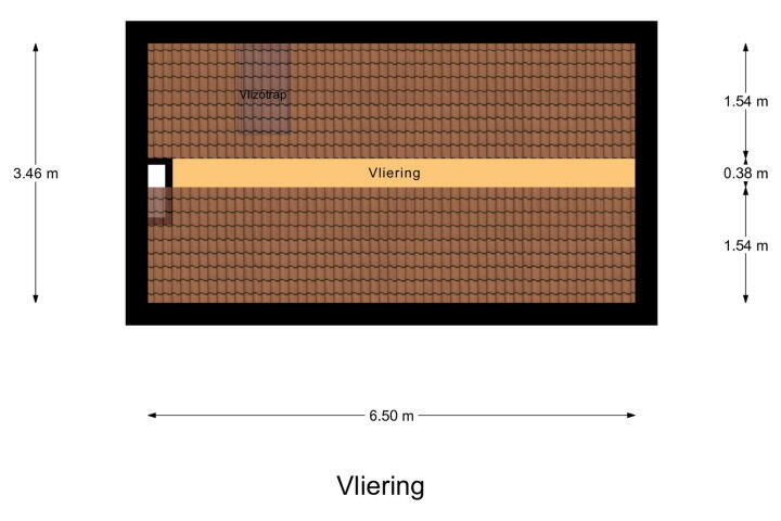 Plattegrond – Branderijstraat 16, Vlissingen